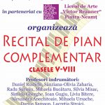 Afis recital de pian complementar 5-8