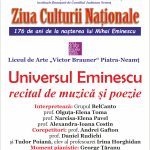 Ziua Culturii Nationale 2026 Afis Liceul de Arte